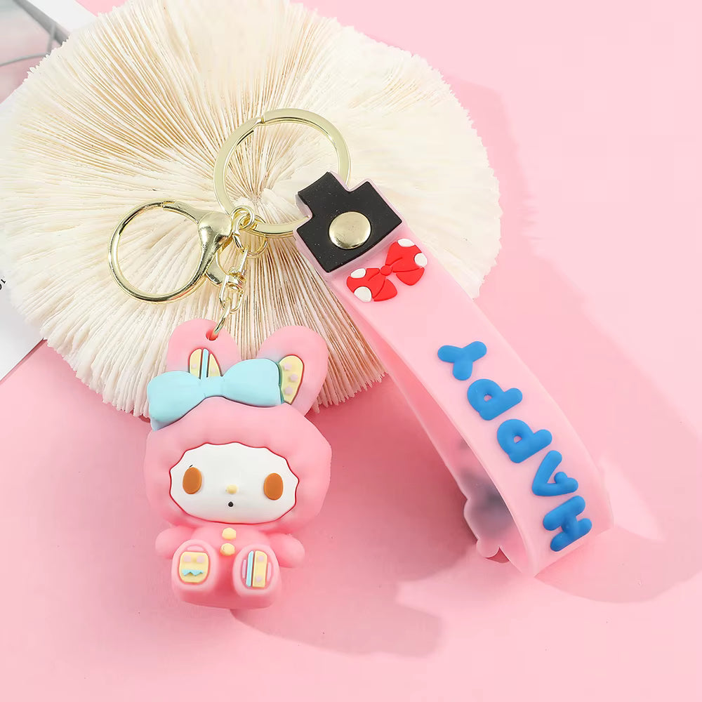 Llaveros conejitos pascua Sanrio