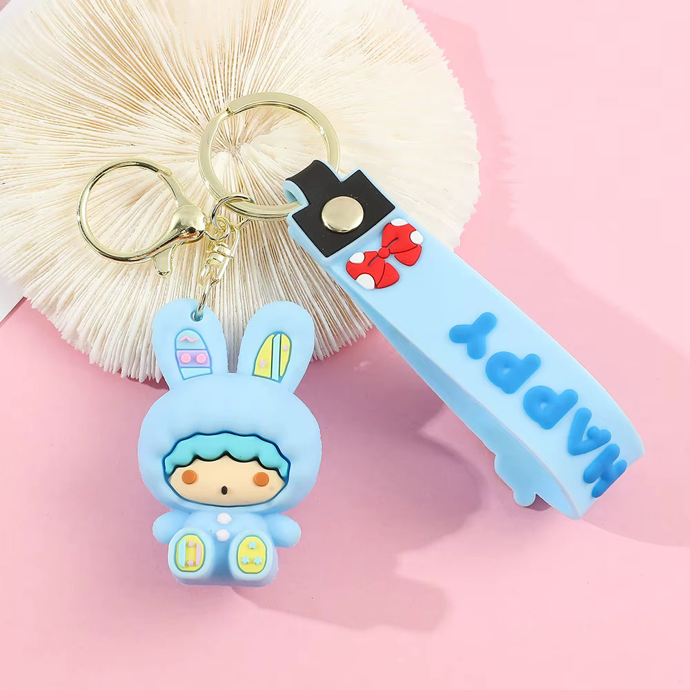 Llaveros conejitos pascua Sanrio