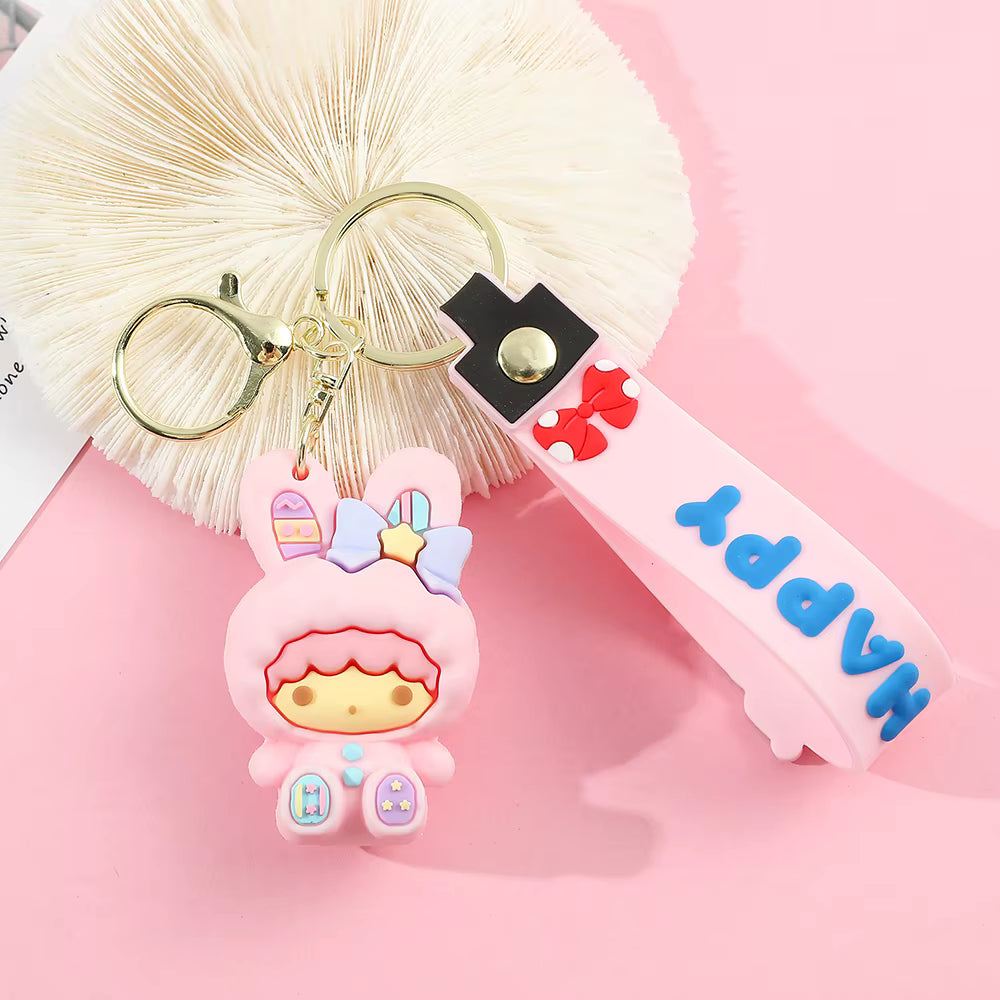 Llaveros conejitos pascua Sanrio