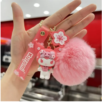 Llaveros amigos de Hello Kitty.